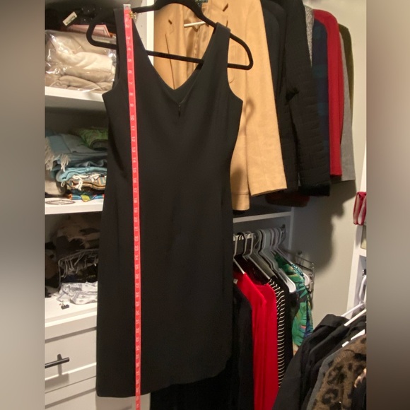 LBD - Jones New York Black V-Neck Dress - Picture 5 of 14